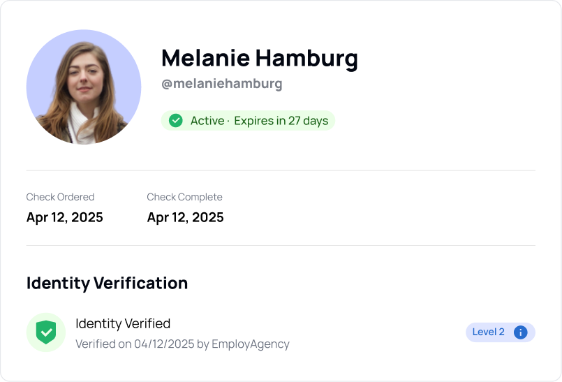 Identity Verified